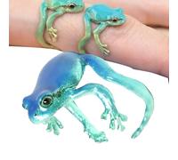 mefocou Frog Rings For Women | Animal Ring - Funny Adjustable Open Cool Nature-Themed Jewelry For Women Men Boys Girls Animal Lovers
