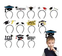 mefocou Graduation Hat Headband, Adjustable Graduation Hat Headband | Costumes & Accessories for Preschool Senior Season Class Celebrate College Home School Party Grad