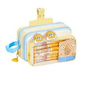 mefocou Pencil Pouch with Supplies Cartoon Cheese Large Capacity | Kids School Supplies Set for Morning Classes Weekend Outing Home Boys Girls Students