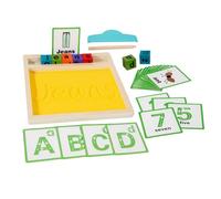 mefocou Sand Trays for Classroom - Wood Sand Letter Tracing Tray - Educational Game Alphabet Learning for Classroom Boys Daughter Kids Girls Preschool Home