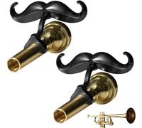 mefocou Trombone Mouthpiece Mustache | 2 Clip- Mustache For Trumpets & Trombones - Fits All Small Shank Mouthpieces - Perfect Accessory For Young Musicians - Mouthpiece Not Included