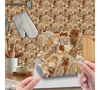 mefound 20psc Tile Stickers,Moroccan Style Wall Tile Transfers Stickers Self-Adhesive Waterproof Mosaic Art Vintage RetroDecor for Kitchen Bathroom DIY(15cm x 15cm, 6x6 inches)