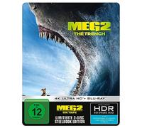 Meg 2 The Trench / Die Tiefe 4K Blu Ray + Blu Ray Limited Steelbook New & OVP