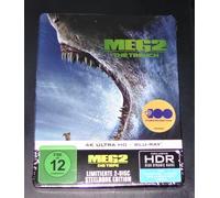 Meg 2 The Trench / Die Tiefe 4K Blu Ray + Blu Ray Limited Steelbook New & OVP