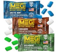 MEG Gum - Military Energy Gum | 100mg of Caffeine Per Piece - 15 piece Sample Pack - Caffeine Gum to Boost Performace - Energy and Focus Gum - Caffeinated Gum - Military Gum, Sports Gum, Gym Gum