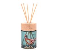 Meg Hawkins 150ml Reed Diffuser - Pheasant Rosehip & Birchwood Scent - Glass Bottle And Gift Box With Watercolour Wildlife Design - Long-Lasting Home Fragrance