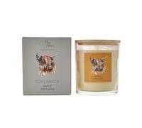 Widdop Meg Hawkins Highland Cow Design Apple Orchard Fragrance Candle 250g, White (MH164)