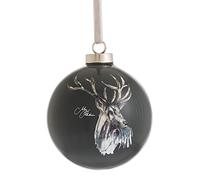 Meg Hawkins Ceramic Christmas Bauble 8cm - Stag