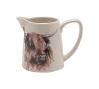 Meg Hawkins Ceramic Jug 12Cm - Highland Cow
