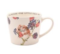 Meg Hawkins Ceramic Mug - Mouse Design - Watercolour Wildlife Illustration Cup for Everyday Use and Countryside Inspired Gifting - 390ml