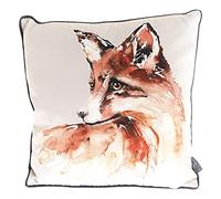 Meg Hawkins Fox Design Beige Cushion 40cm Square