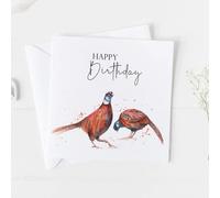 Meg Hawkins Happy Birthday Pheasant Card