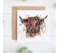 Meg Hawkins Highland Cow Card