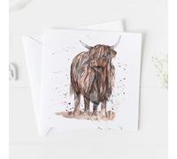 Meg Hawkins Highland Cow Standing Card