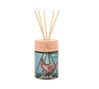 Meg Hawkins 150ml Reed Diffuser - Pheasant Rosehip & Birchwood Scent - Glass Bottle And Gift Box With Watercolour Wildlife Design - Long-Lasting Home Fragrance