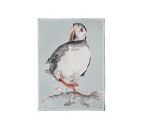Meg Hawkins Puffin Cotton Tea Towel with Watercolour Design