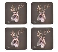 Meg Hawkins Set of 4 Coasters Stag