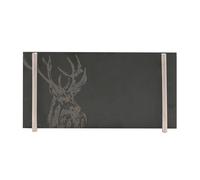 Meg Hawkins Slate Tray with Handles - Stag 30x15cm