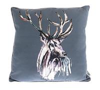 Meg Hawkins Stag Design Grey Cushion 40cm Square