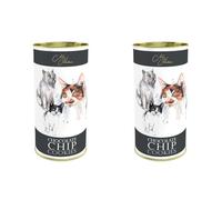 Meg Hawkins - The Cat Trio, Chocolate Chip Biscuits, Irresistibly Tasty, 160 g Drum (Pack of 2)