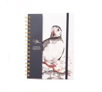 Meg Hawkins 'The Coast' Puffin Watercolour Design A5 Notebook