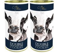 Meg Hawkins - The Cow, Double Chocolate Chip Cookies, Luxuriously Rich, 160 g Drum (Pack of 2)