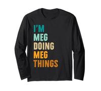 Meg Personalized Name Birthday Gift Idea Long Sleeve T-Shirt