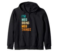 Meg Personalized Name Birthday Gift Idea Zip Hoodie