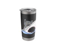 Meg Shark Cat Design for a Killer Cat Lover Stainless Steel Insulated Tumbler