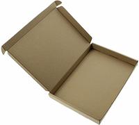 MEG4TEC 100 Pack Shipping Coloured Boxes Cardboard Large Letter PIP Mailing Gift Box (Brown, C4 (32.5cm x 22.7cm x 2cm))