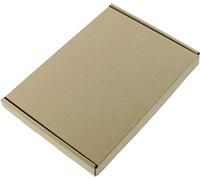 MEG4TEC 100 Pack Shipping Coloured Boxes Cardboard Large Letter PIP Mailing Gift Box (Brown, C5 (22.5cm x 16cm x 2cm))