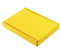 MEG4TEC 100 Pack Shipping Coloured Boxes Cardboard Large Letter PIP Mailing Gift Box (Yellow, C6 (16cm x 11cm x 2cm))