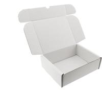 MEG4TEC 100 Pack Shipping Coloured Boxes - Corrugated Cardboard Small Parcel Box for Posting Packing Mailing (White, 10 x 7 x 3 Inch (25cm x 17.5cm x 7.5cm))