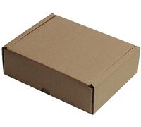 MEG4TEC 100 Pack Shipping Coloured Boxes - Corrugated Cardboard Small Parcel Box for Posting Packing Mailing (Brown, 7 x 5.5 x 2 Inch (17cm x 14cm x 5cm))