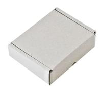MEG4TEC 100 Pack Shipping Coloured Boxes - Corrugated Cardboard Small Parcel Box for Posting Packing Mailing (White, 7 x 5.5 x 2 Inch (17cm x 14cm x 5cm))