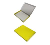 MEG4TEC 25 x Yellow C5/A5 Large Letter Postal Boxes 22.5cm x 16cm x 2cm Satin Corrugated Cardboard Shipping Box