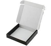 MEG4TEC 50 Pack Shipping Coloured Boxes A7/C7 Cardboard Large Letter PIP Mailing Gift Box(Black, MINI C7 (10cm x 10cm x 2cm))