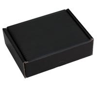 MEG4TEC 50 Pack Shipping Coloured Boxes - Corrugated Cardboard Small Parcel Box for Posting Packing Mailing (7 x 5.5 x 2 Inch (17cm x 14cm x 5cm), Black)