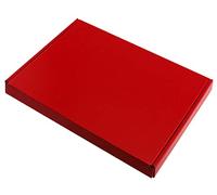MEG4TEC 500 Pack Red Satin Cardboard Shipping Boxes - C5 (22.5cm x 16cm x 2cm) Large Letter Cardboard Box