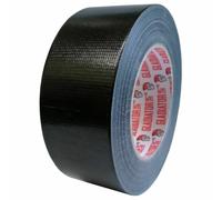 MEG4TEC Gaffer Tape Black or Silver, 48mm x 50m - Heavy Duty, Super Sticky, Strong, Waterproof Adhesive Cloth Tape Indoor/Outdoor Multi-use (4, Black)