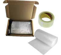 MEG4TEC Laptop Shipping Postal Box Bundle 50x36x7cm Safe Mailer + 3m Bubble Wrap + Packing Tape