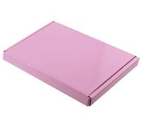 MEG4TEC Pack of 100 Satin Pink C5/A5 Pip Boxes - Large Letter Cardboard Shipping Packaging Boxes (22.5cm x 16cm x 2cm)