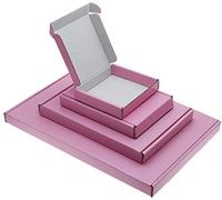 MEG4TEC Pack of 20 Satin Pink C6/A6 Pip Boxes - Large Letter Cardboard Shipping Boxes (16.3cm x 11cm x 2cm)