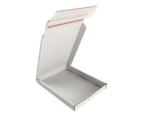 MEG4TEC PEEL & SEAL White Large Letter Shipping Mailing Postal C6 A6 PIP Box Strong Corrugated Cardboard Gift Boxes Size 160mm x 110mm x 20mm (50)