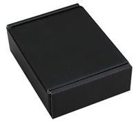 MEG4TEC PINK BLACK BLUE RED WHITE BROWN CARDBOARD SMALL PARCEL BOXES SHIPPING MAILING GIFT STORAGE (10" x 7" x 3", BLACK, 100)
