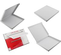 MEG4TEC White 23cm x 21cm Large Letter Box Strong Cardboard Shipping MAILING Postal PIP (100)