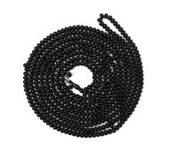 Mega 1000 Bead Black Color Prayer Beads | Classic Tasbih/Rosary/Mala with 100-Count Spacers | Smooth Acrylic Worry Beads | 7x9mm Oval