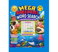 Mega Animal Word Search: Fun Puzzle Book For Kids