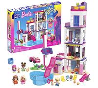 MEGA Barbie Color Reveal DreamHouse building set with 25+ surprises, 5 micro-dolls and 6 animals, toy gift set for ages 5 and up, HHM01