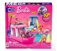 MEGA Barbie Dream Boat, building toy for boys and girls + 6 years, includes 317 blocks, 3 dolls and accessories, HPN79